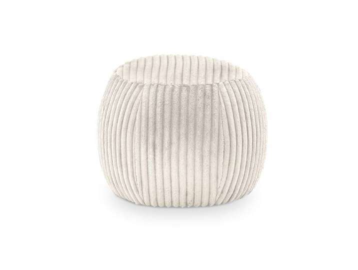 set one by Musterring Denton Pouf in Cord - Cord Tilia 01 beige