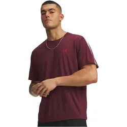 UNDER ARMOUR Tech Taping Trainingsshirt Herren 625 - vintage maroon/halo gray/racer red M