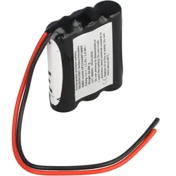 Notleuchtenakku NiMH 6V 3000mAh F1x3 Mignon AA mit 150mm Kabel ersetzt GP125AAMT3BMX