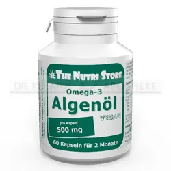 OMEGA-3 ALGENÖL 500 mg vegan 2-Monats-Packung Kps. 60 St
