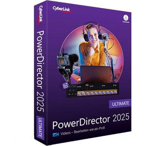 CyberLink Grafiksoftware PowerDirector 2025 Ultimate, Windows, DVD, Vollversion, deutsch
