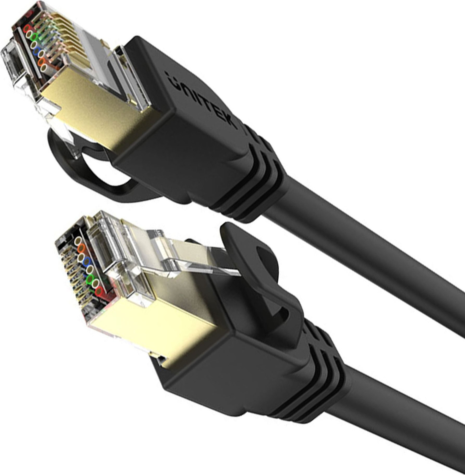 Unitek Cat7 Netwerkkabel 0,5 meter, S/FTP, RJ45, Zwart