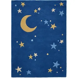 Lytte Kinderteppich Alex Blau 120x170 cm - Kinderteppich mit Sternen
