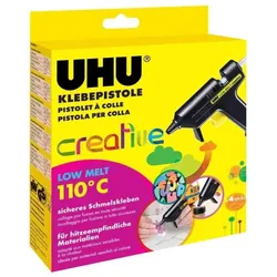 UHU Heißklebepistole Creative Low Melt 110°C mit 4 Patronen