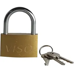 Viso Vorhängeschloss 3 x 1,1 x 5 cm Gold