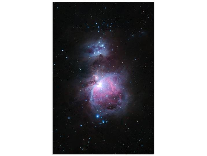 Wandbild ARTLAND Orionnebel im Sternbild Orion , bunt (farbe bild(er): lila), B:80cm H:120cm, Bilder, Wandbild, als Alubild, Leinwandbild, Poster, Wandaufkleber in verschied. Grössen