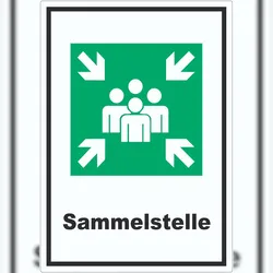 HB-Druck Sammelstelle Aufkleber A0 (841x1189mm)