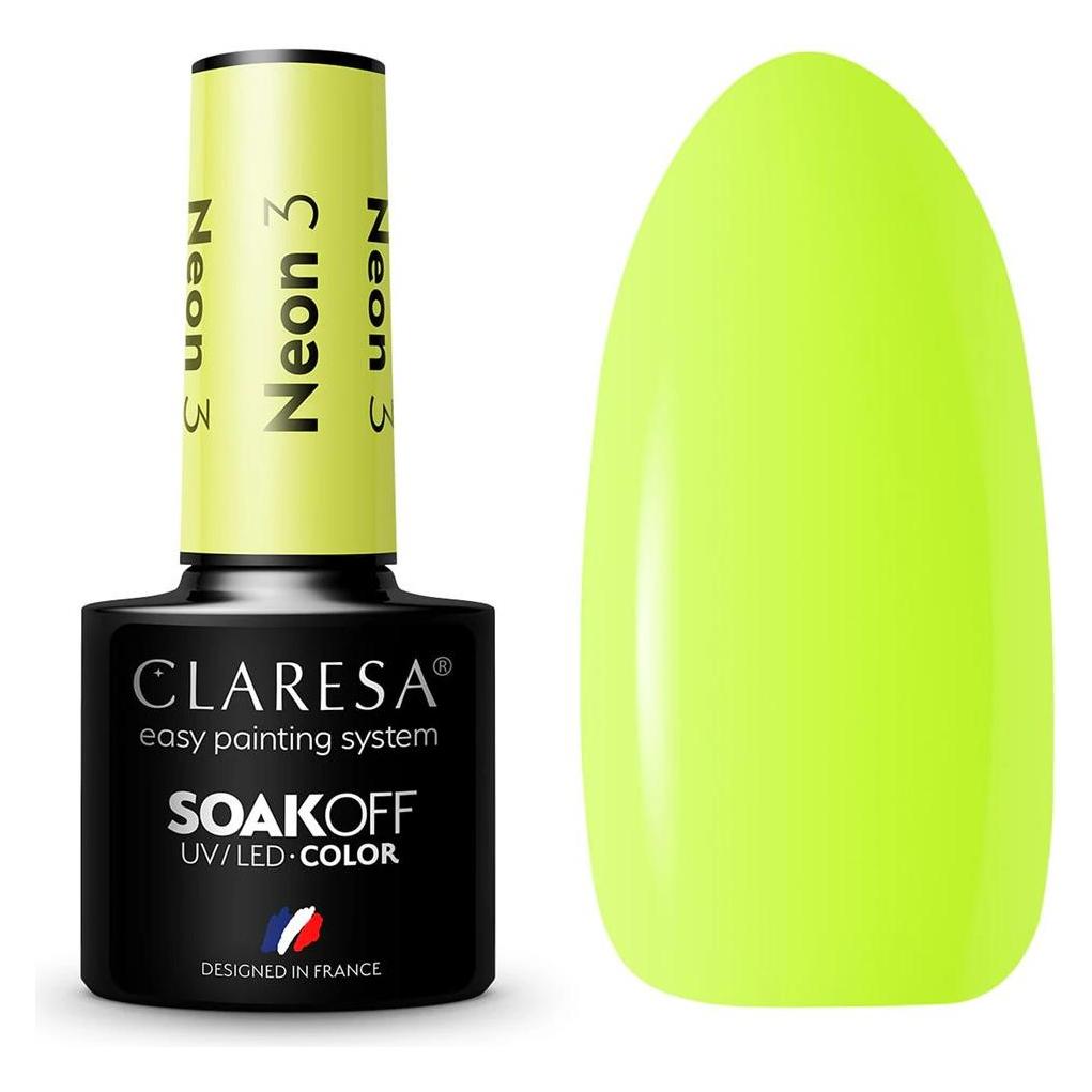 Claresa Neon UV-Nagellack 5ml - 3er-Pack (Neon, UV-Gel Lack) (47628686)