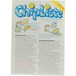 CHIPLISTE Leporello 1 St