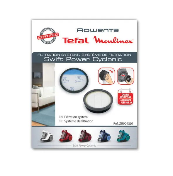 Kit Filtración Aspirador Rowenta Swift Power Cyclonic Varios Modelos