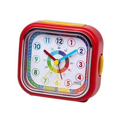 Kinderwecker FILIUS ZEITDESIGN, rot, Wecker, Kinder, Quarzwecker, Lernwecker,Schulanfang,Schlafzimmer, schleichende Sekunde