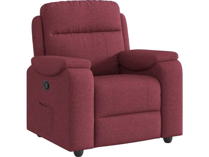 vidaXL Fauteuil relax rouge vin Tissu