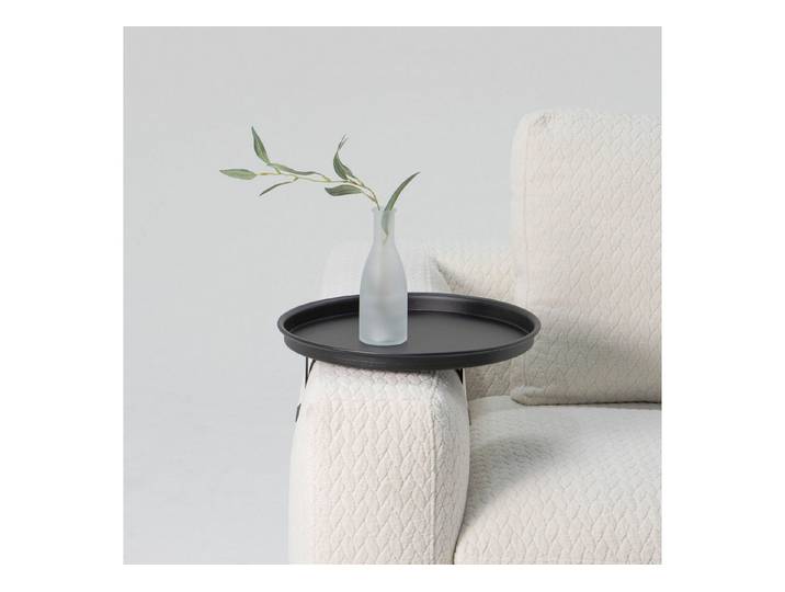 Spinder Design Tabletttisch ROUND, Ausziehbarer Stahlarmtisch