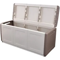 Aufbewahrungsbox 330L Beige/Taupe 138 x 53 x H57cm Polypropylen-Tragegriffe INTEC