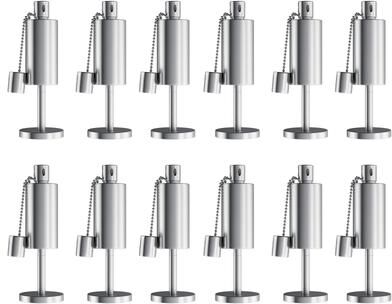 Pure Table Top Torch Canister 12-Pack 10.5in Tall Refillable Citronella Torches