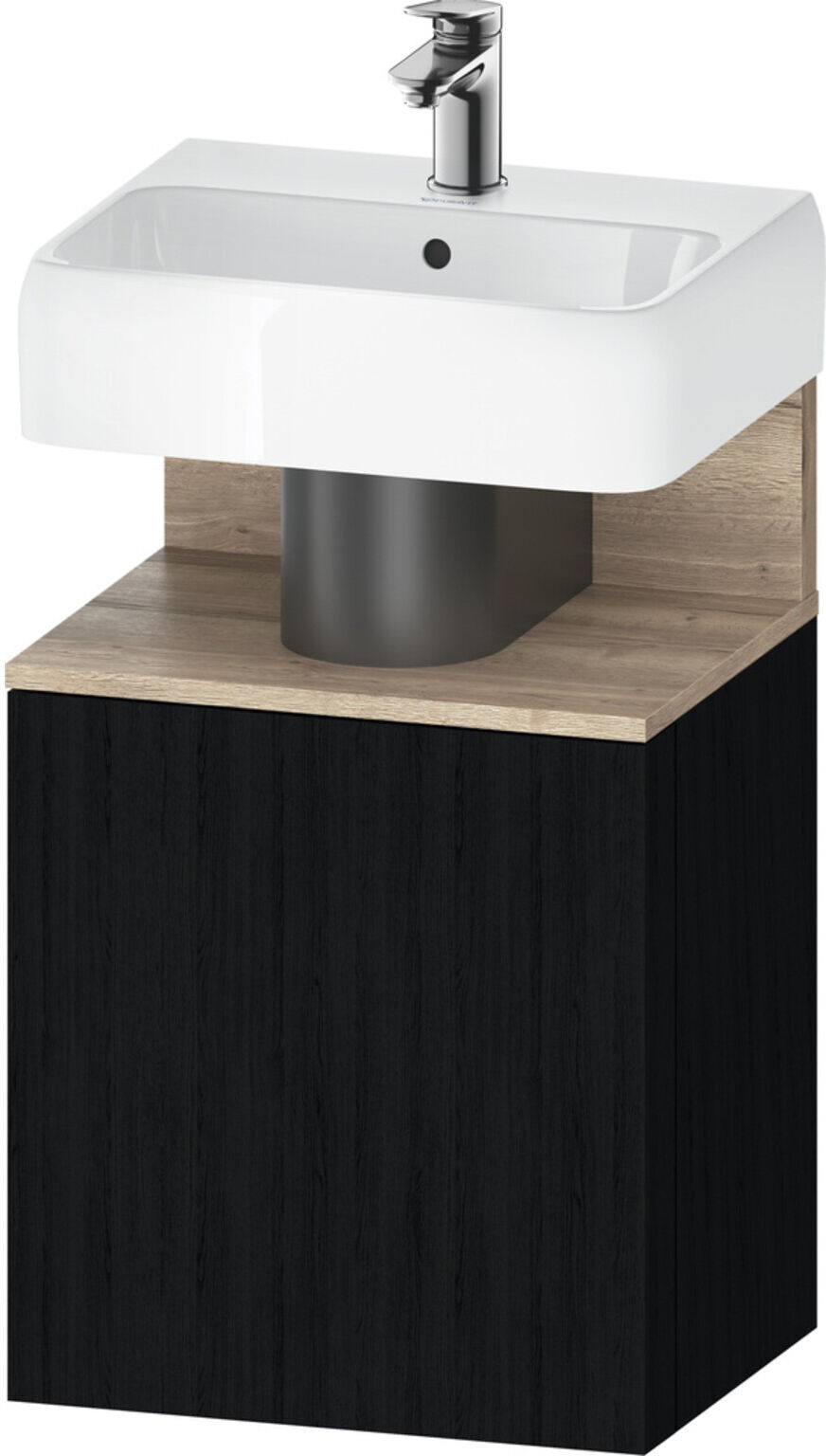 Duravit Waschtischunterschrank Qatego 44x35x64,5cm, 1 T, T. li, Ei Marmo/Ei sw (QA4076L55160000)