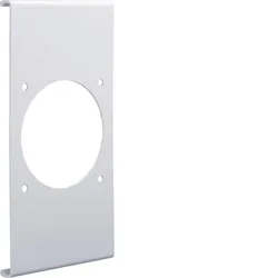 Hager R86877035 Blende CEE-Steckdose 70er Befestigungsspur PVC zu FB Oberteil 230mm lichtgrau