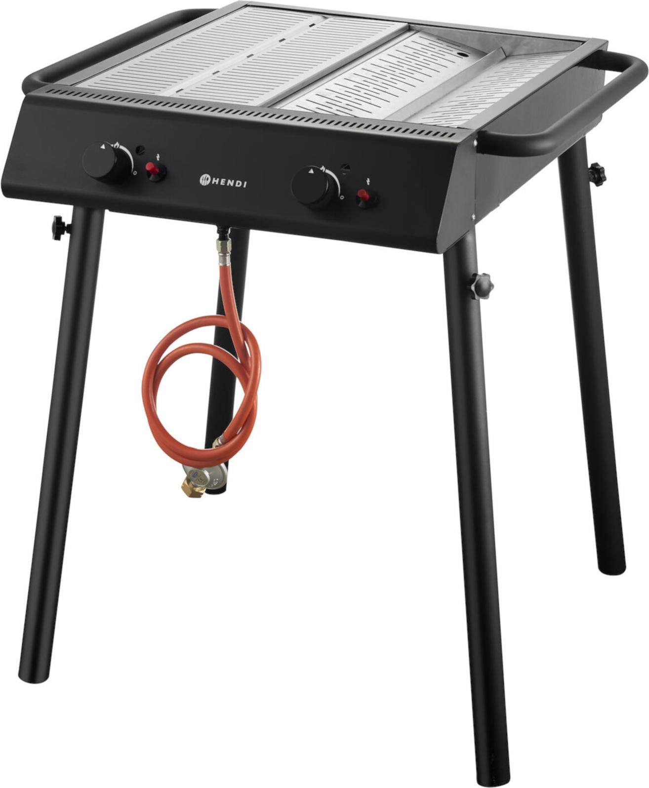 Hendi Gasgrill Xantos, zwart, 9,5 kW, B/D/H: 77 x 71 x 87 cm