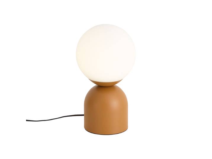 Lampe de table Hotel Chic orange avec verre opale - Pallon Trend