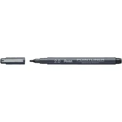 Pentel Pointliner Fineliner 2.0 mm Schwarz