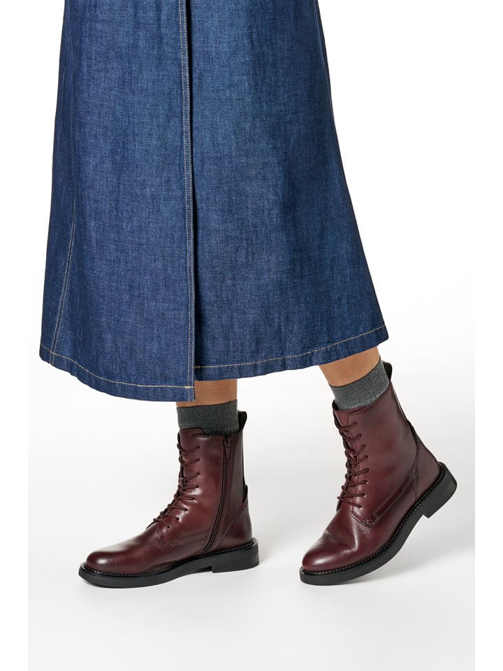 Geox Leder-Boots "Serilda" in Bordeaux - 36