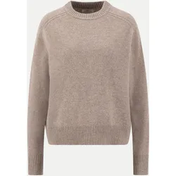 Strickpullover aus Merinowolle Beige XL