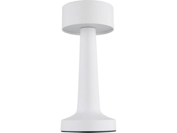 GLOBO LIGHTING LED Tischleuchte ANGELIKA - Akkutischleuchte , weiss (weiß matt), 1, 1 Stk., Leuchten, Design Tischleuchte, Akku, modern, Akkulampe, CCT, LED Tischleuchte