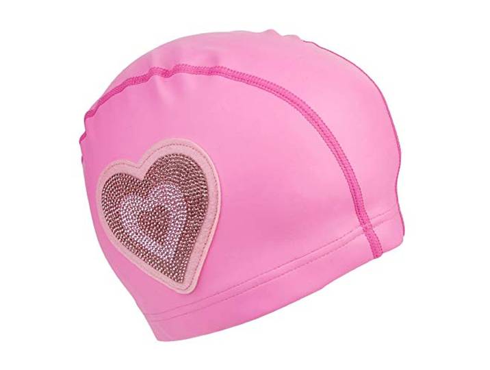 Bling2O badmuts voor kinderen - hartjes motief - kleurrijk siliconen zwemaccessoire