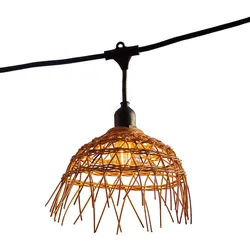 Lumisky HAWAI verbindbare Girlande 60xE27 26M Polyrattan Braun