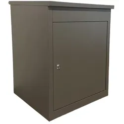 Relaxdays Paketbox für Boden- & Wandmontage Anthrazit