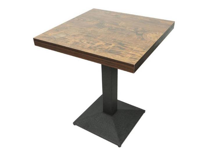 LuxusKollektion Bartisch Bartisch 60x60cm Outdoor/Indoor wetterfest MDF (1-St)