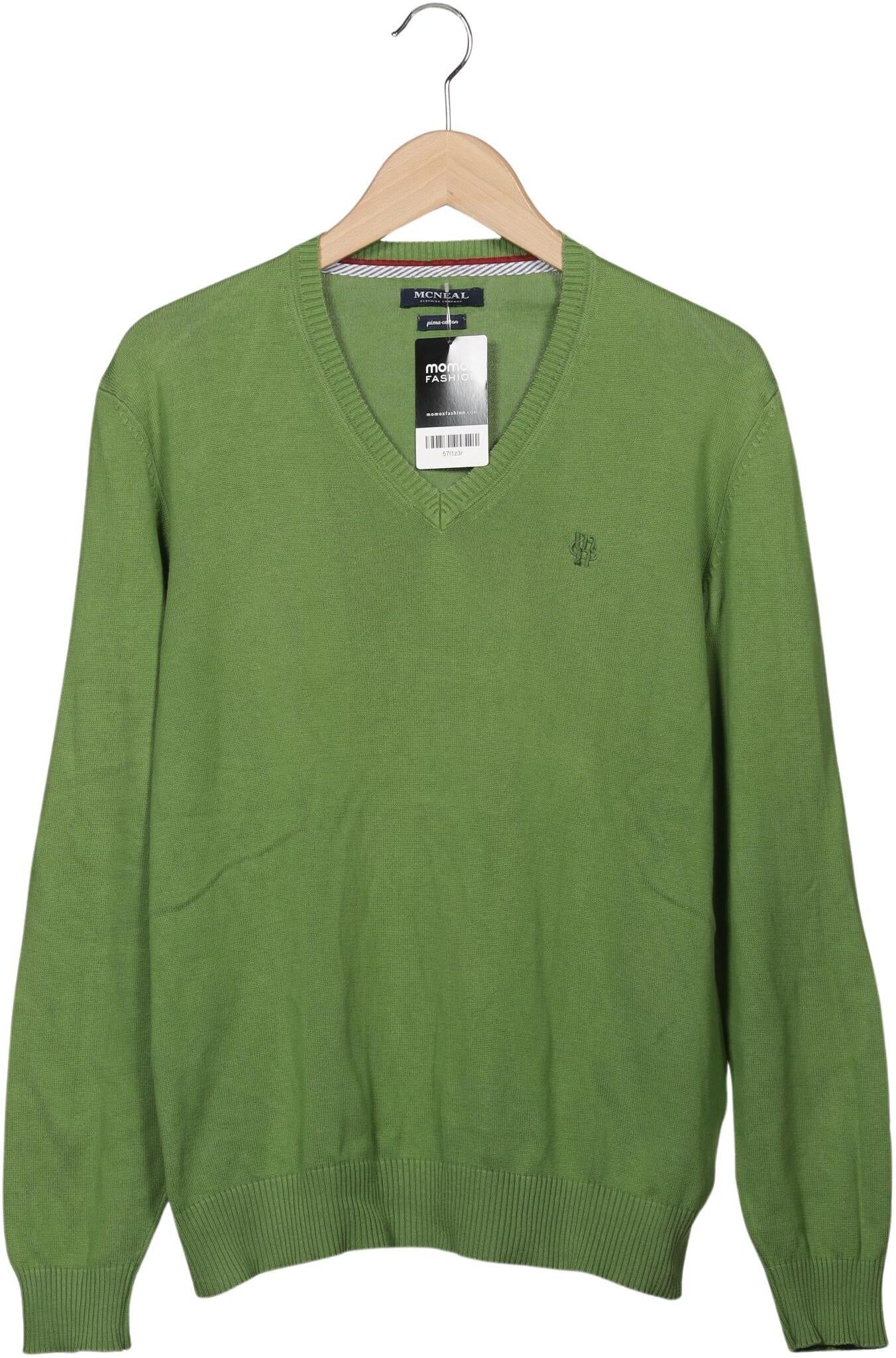 McNeal Herren Pullover, Grün, Gr. M, Baumwolle - Second Hand