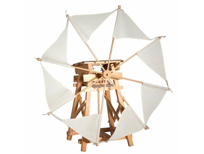Spielzeug Kraul Spiel, Segelwindmühle - Bausatz - natur Segel - deutsch