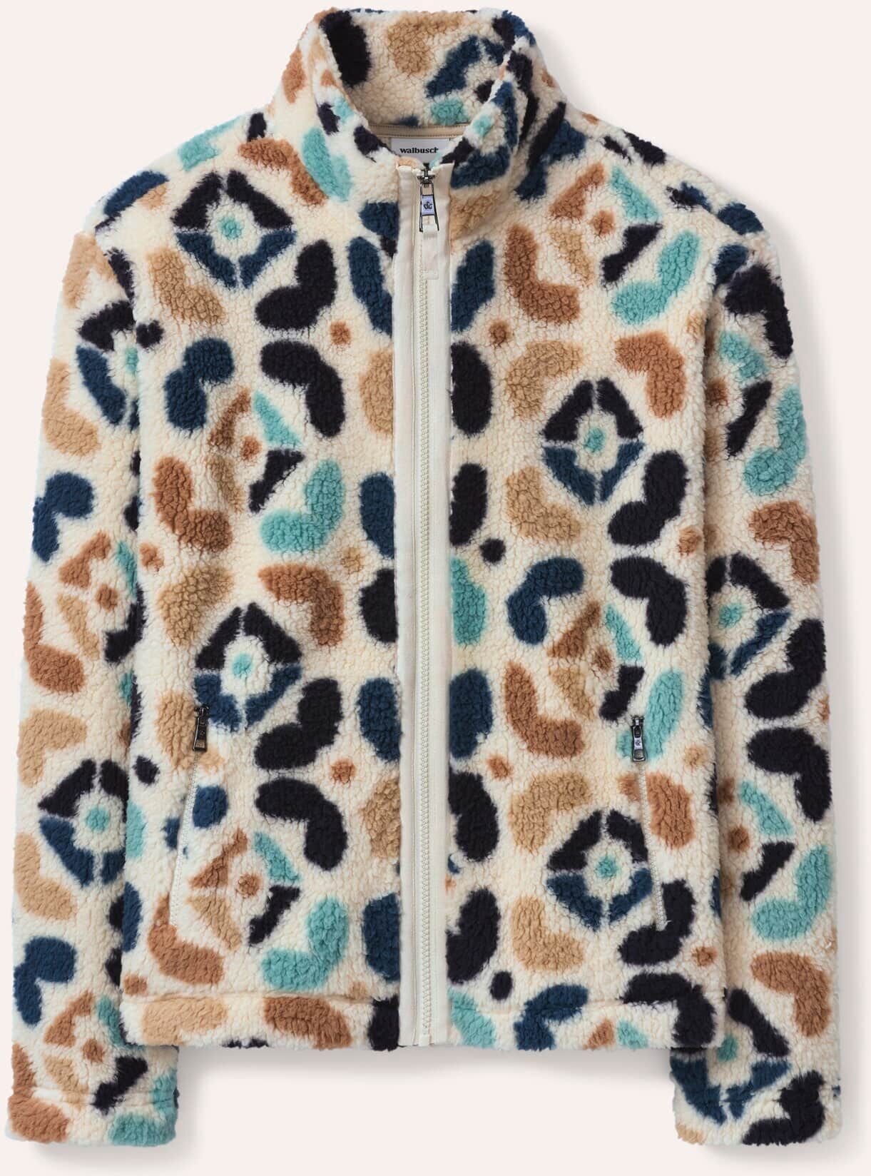 Walbusch Jacke aus Teddyfleece, #normale Größen, Farbe Blau, 36, kuschelig weich pflegeleicht Damen