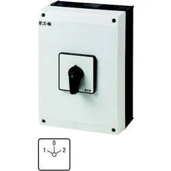 Eaton 207270 Umschalter, T5, 100 A, Aufbau, 4 Baueinheit(en), Kontakte: 8, 60 °, rastend, mit 0-Stellung, 1-0-2, Abwicklungs Nr. 8213 T5-4-8213/I5