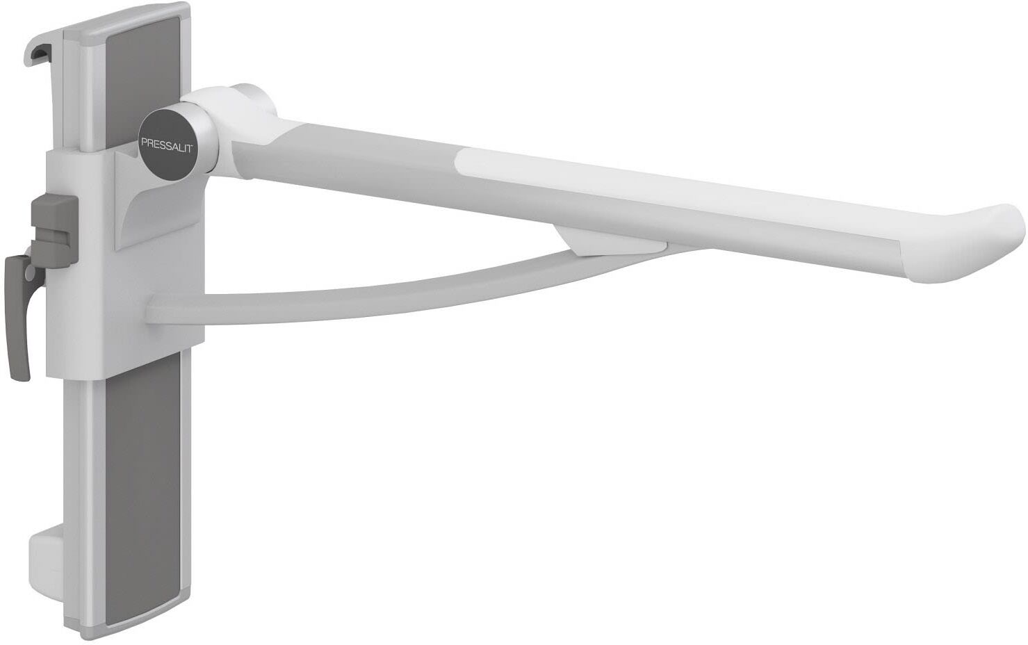 Pressalit PLUS folding support handle 77 cm left adjustable in height and sideways R391370000