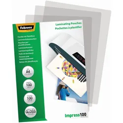 Fellowes Laminierfolien glänzend 100 mikron A4