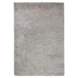 Hochflorteppich Oscar 60 x 120 cm Mischgewebe Silver