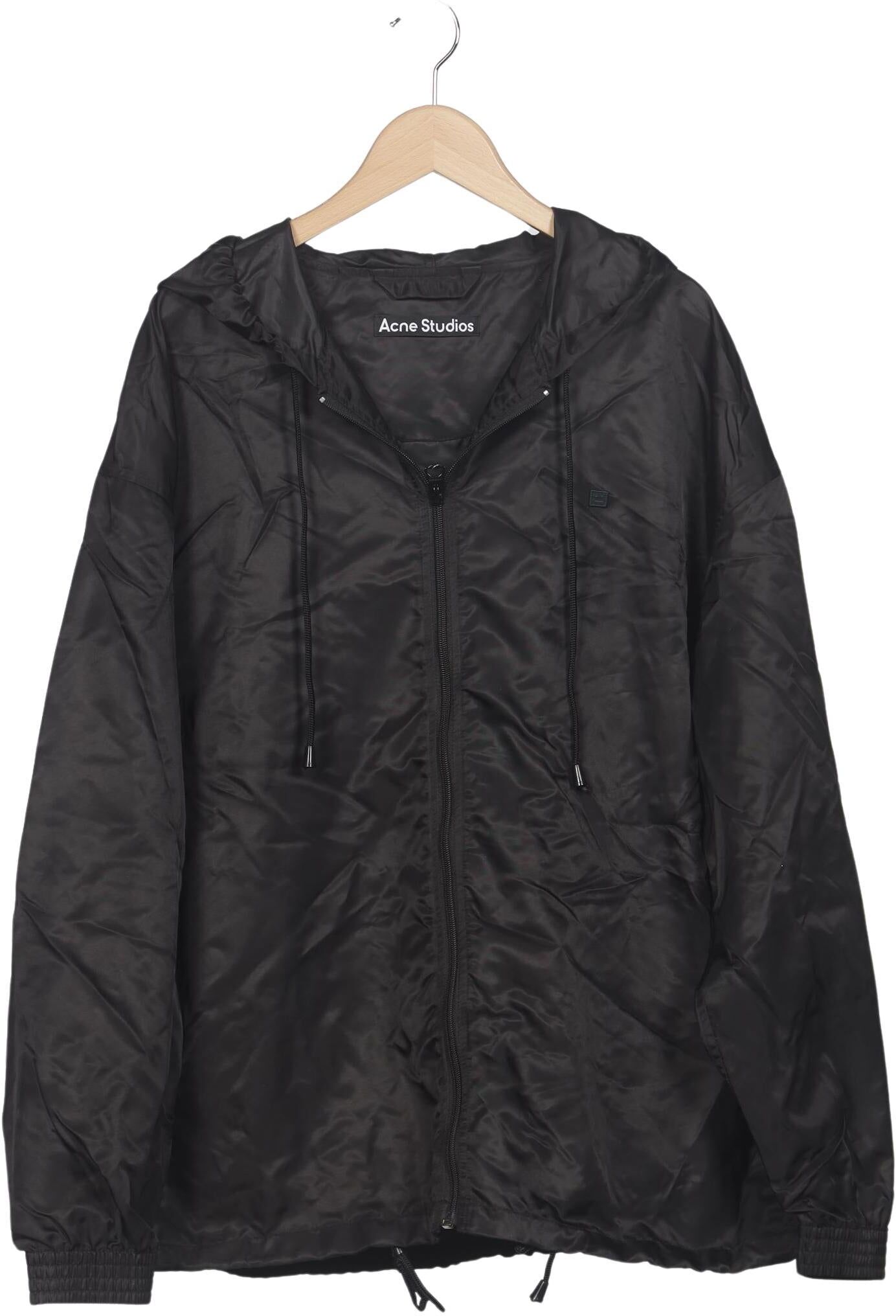 Acne Studios Damen Jacke, Schwarz, Gr. XL, Synthetik - Second Hand