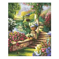 Gartenparadies Malen nach Zahlen