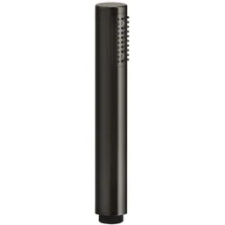 Gessi Rilievo Antikalk-Stab-Handbrause, Kunststoff-Version, D32 mm, 1-Strahlart, PVD-Farben in Metall-Ausführung, 14372707, Farbe: Metall Schwarz gebürstet PVD