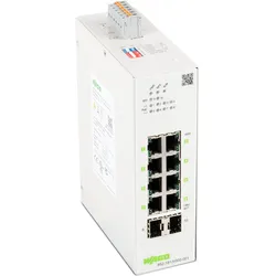 Wago Lean-Managed-Switch (8 Ports), Netzwerk Switch, Schwarz