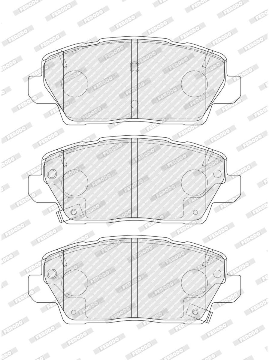 Bremsbelagsatz, Scheibenbremse PREMIER ECO FRICTION FERODO FDB5468