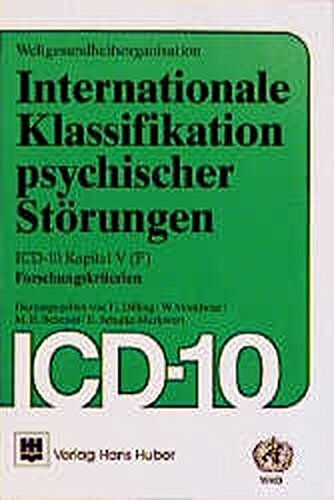 Horst Dilling - Internationale Klassifikation psychischer Störungen, Forschungskriterien - Preis vom 09.10.2026 07:28:09 h