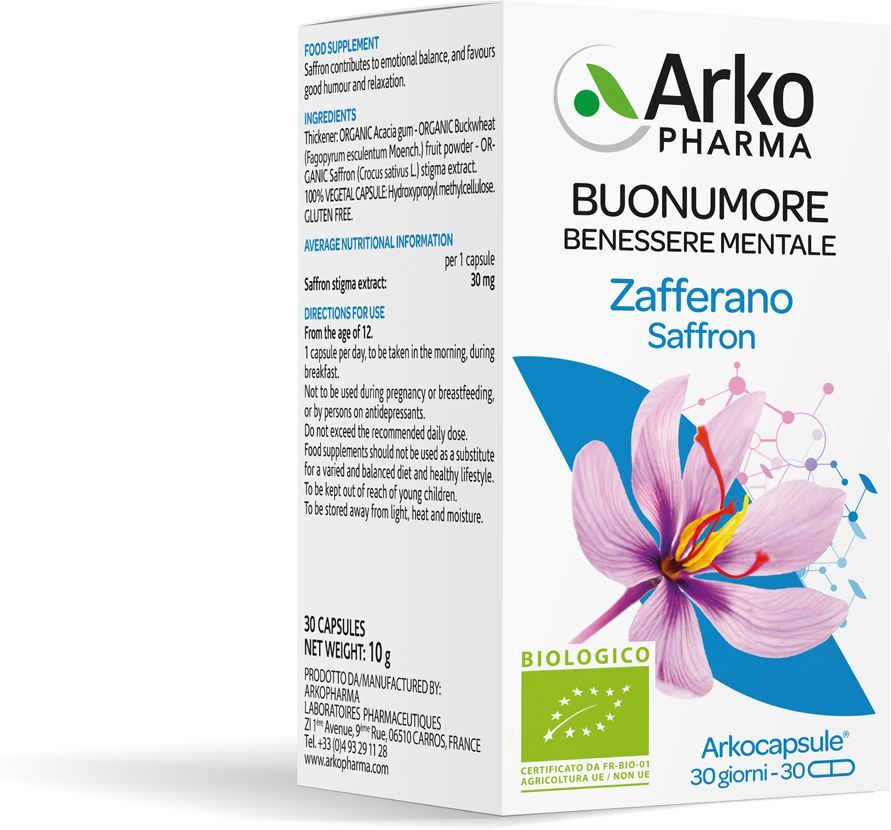 ARKOFARM Srl Arkopharma Buonumore Zafferano Bio 30 Capsule