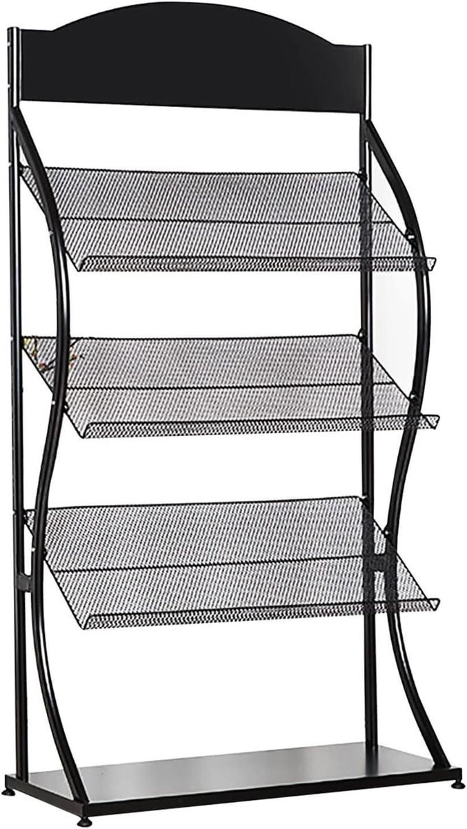 Zwart Magazijnrek voor Documenten en Opbergen, Breedte: 70 cm