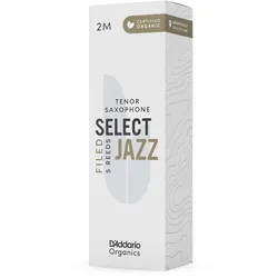 D’Addario Woodwinds Organic Select Jazz Filed - Tenor Saxophone 2M - 5er Pack - Blätter
