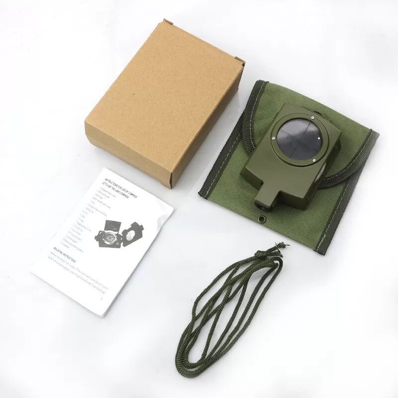 INF Boussole de qualité militaire avec inclinaison et loupe