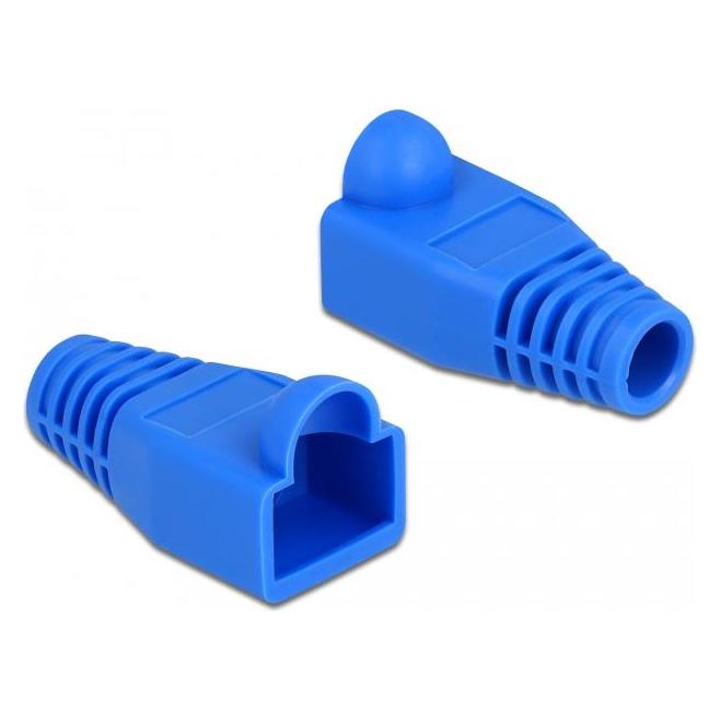 Delock Knickschutztülle für RJ45 Stecker blau 20 Stück (Stecker Tülle) (86728)