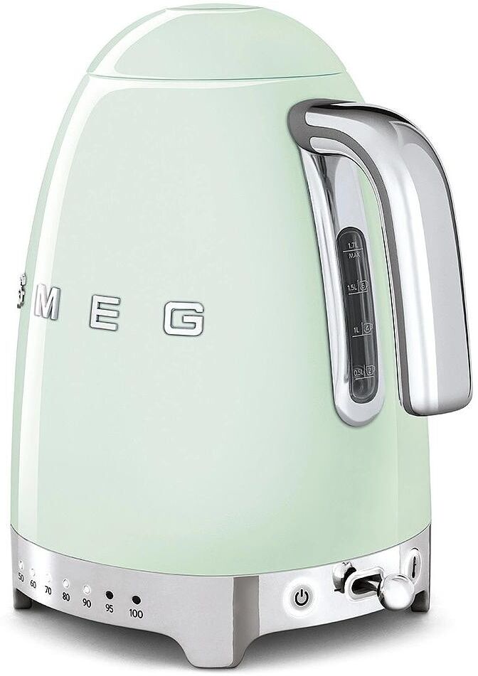 SMEG Wasserkocher "KLF04PGEU", grün (hellgrün), B:22,6cm H:27,5cm T:17,1cm, Wasserkocher, Wasserkocher hellgrün Einheitsgröße